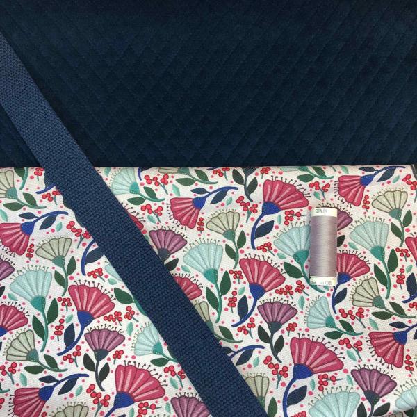 Canvas, Garden Stories by Emjo-Design, Rosa mit Kombinationsmaterial